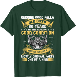Old Biker 50 Years In The Making 50th Birthday Biker T-Shirt - T-Shirt | Forest