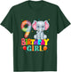 9th Birthday Elephant 9 Years Old Girls Elephant T-Shirt - T-Shirt | Forest