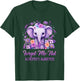 Forget Me Not Alzheimer's Awareness Month Elephant Flower T-Shirt - T-Shirt | Forest