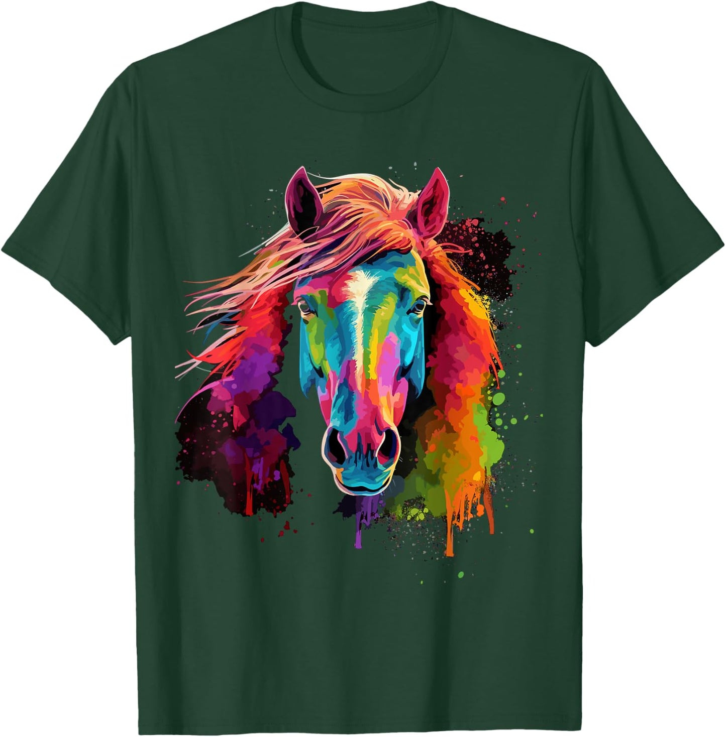 Icelandic Horse Riding Dressage Show Jumping Horse Stable T-Shirt - T-Shirt | Forest
