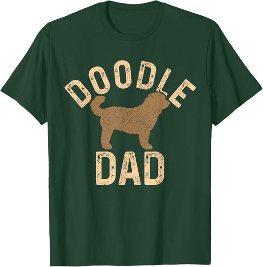 Doodle Dad Goldendoodle Papa Funny Dog T-Shirt - T-Shirt | Forest