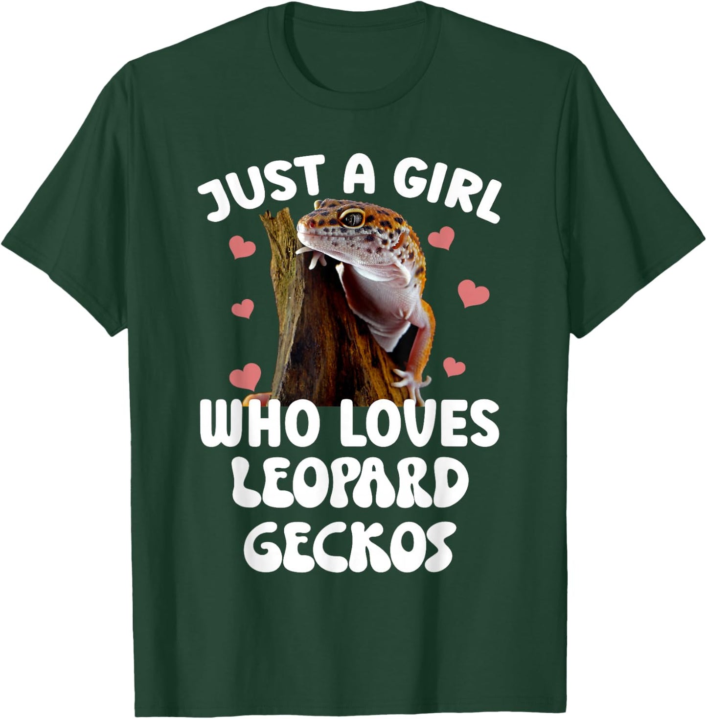 Cool Leopard Gecko For Girls Women Pet Lizard Reptile Lovers T-Shirt - T-Shirt | Forest