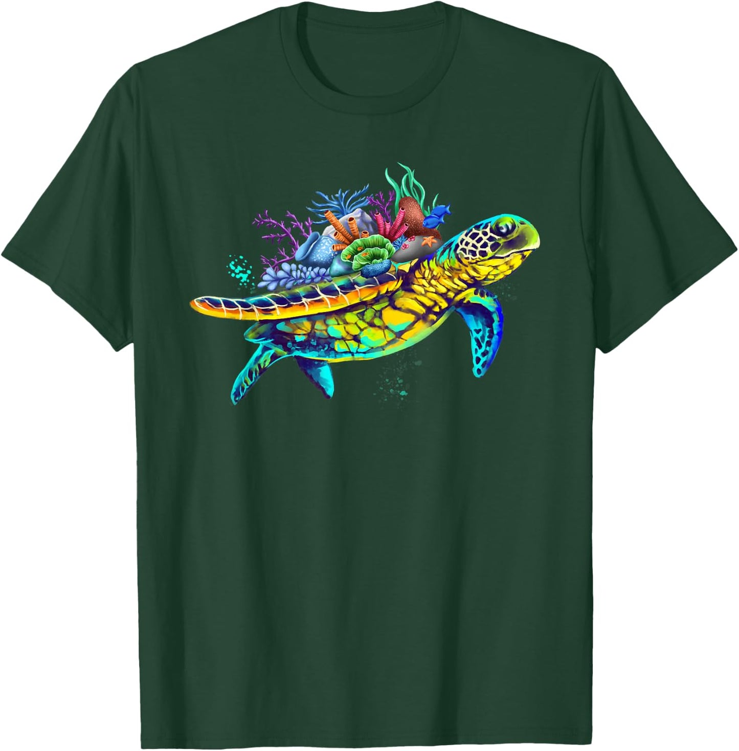 Save The Sea Turtles Funny Environmental Turtle Lover Outfit T-Shirt - T-Shirt | Forest