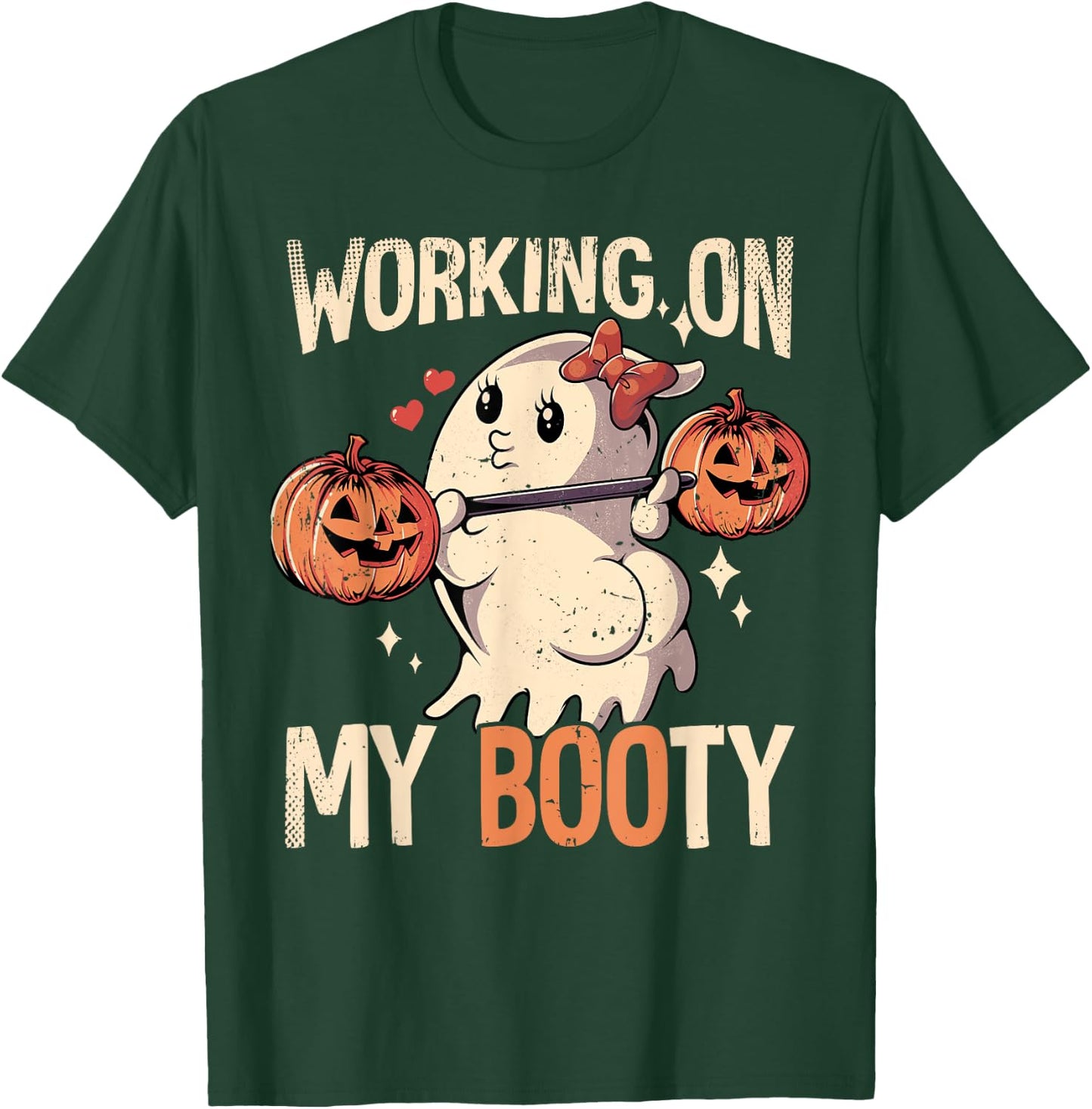 Working On My Booty T-Shirt - T-Shirt | Forest