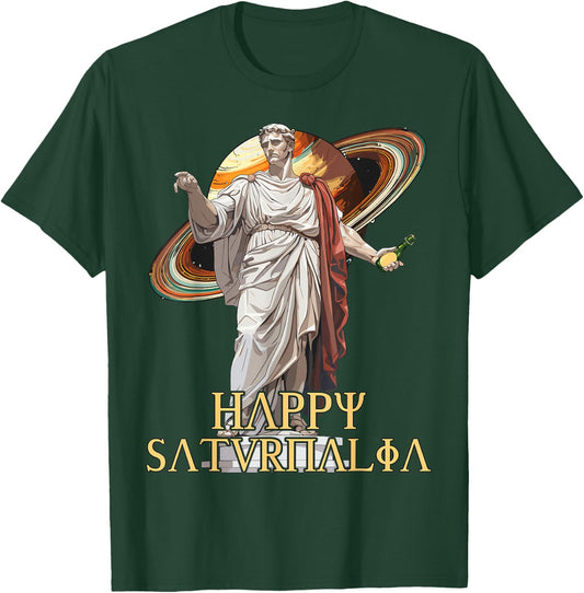 Happy Saturnalia, Ancient Christmas & Roman History T-Shirt - T-Shirt | Forest