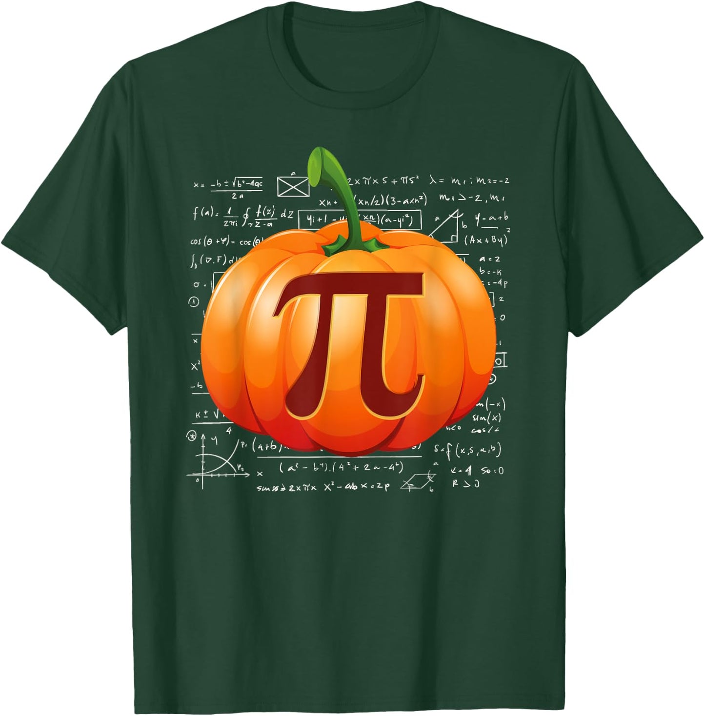 Pumpkin Pie Math I Funny Halloween Thanksgiving Pi Day T-Shirt - T-Shirt | Forest