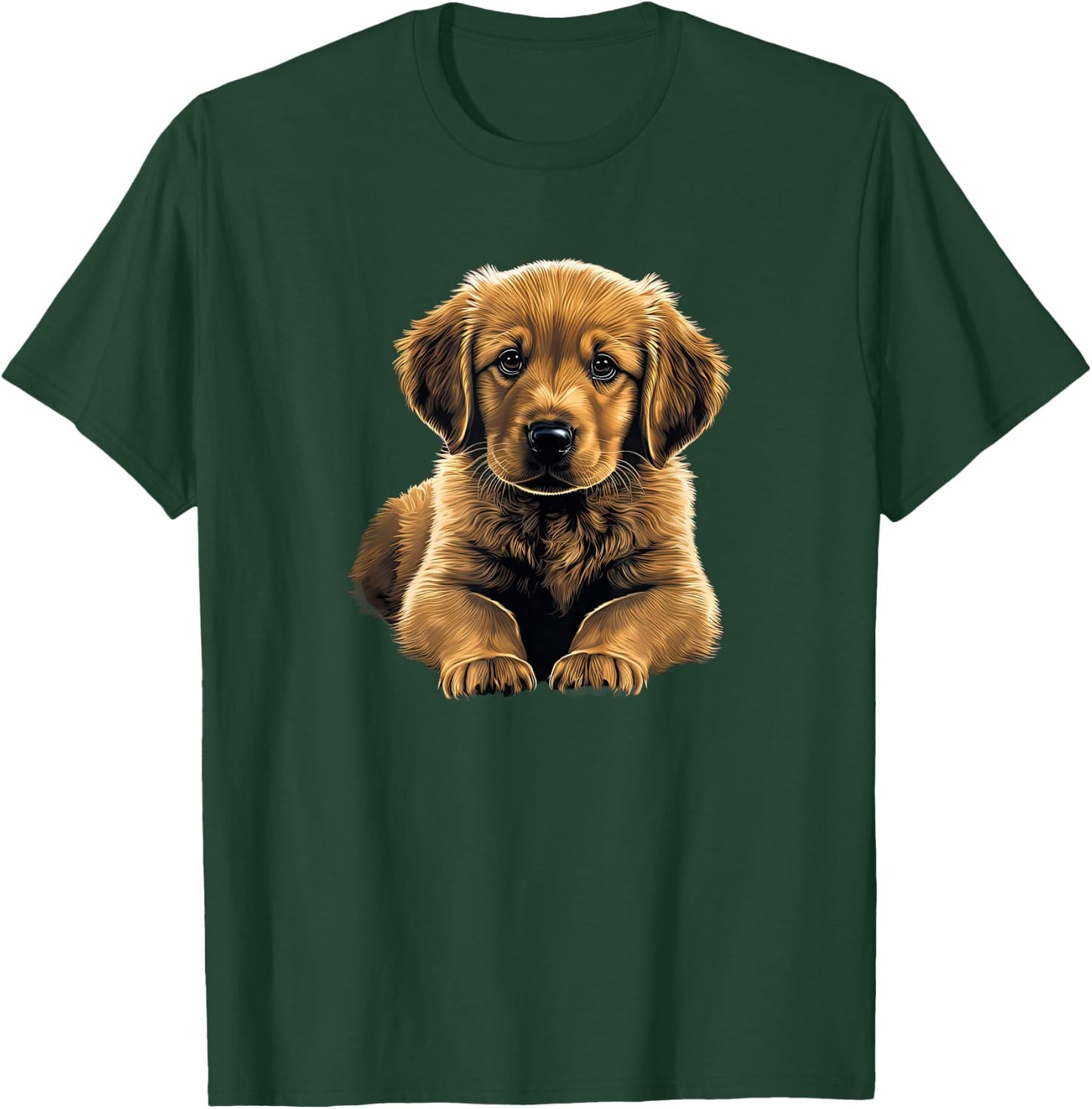 Funny Golden Retriever Puppy puppies T-Shirt - T-Shirt | Forest
