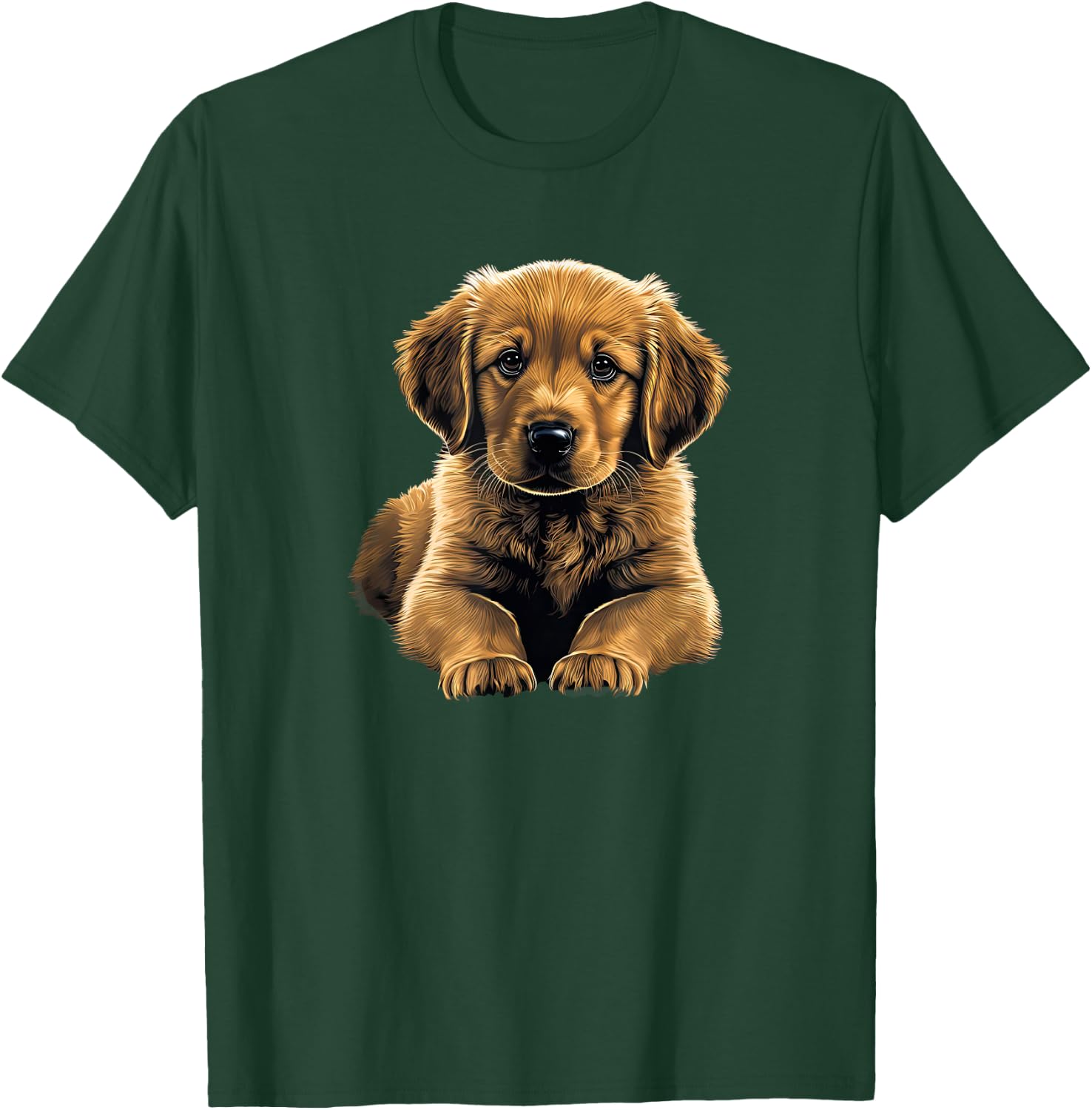Funny Golden Retriever Puppy puppies T-Shirt - T-Shirt | Forest