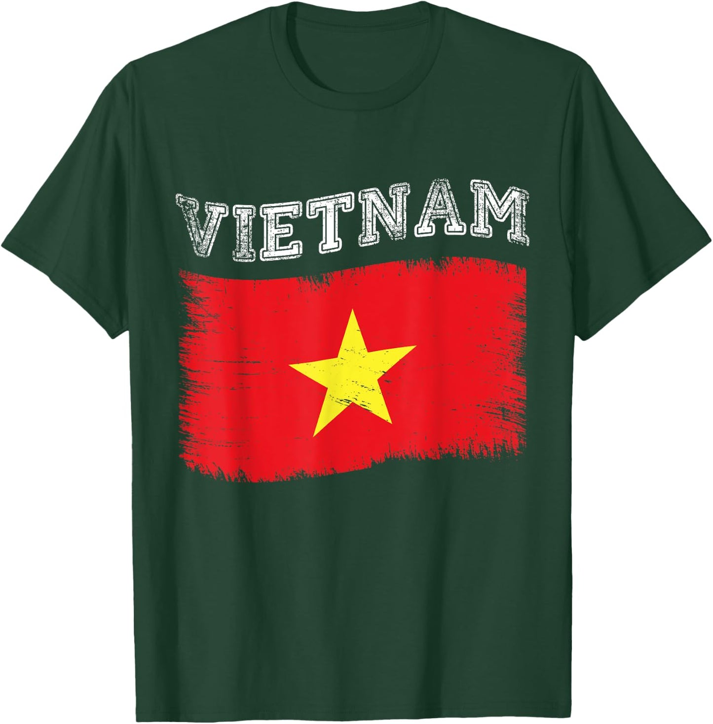 Vietnamese Flag Tourist Holiday Destination Vietnam Flag T-Shirt - T-Shirt | Forest