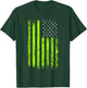 Green Stars & Stripes.American USA Flag Green Color Graphic T-Shirt - T-Shirt | Forest