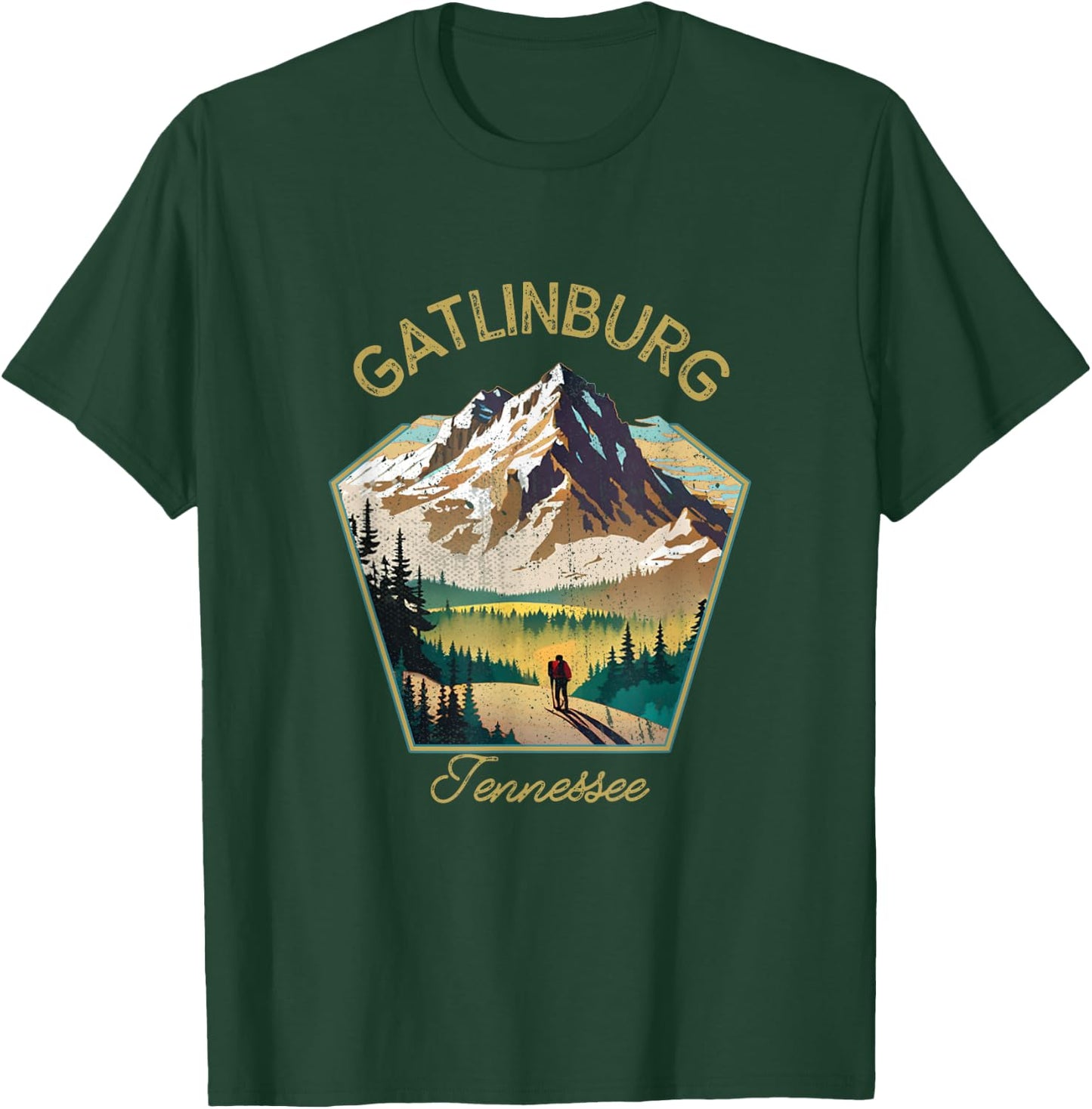 Gatlinburg Retro Clothing - Gatlinburg Souvenir T-Shirt - T-Shirt | Forest