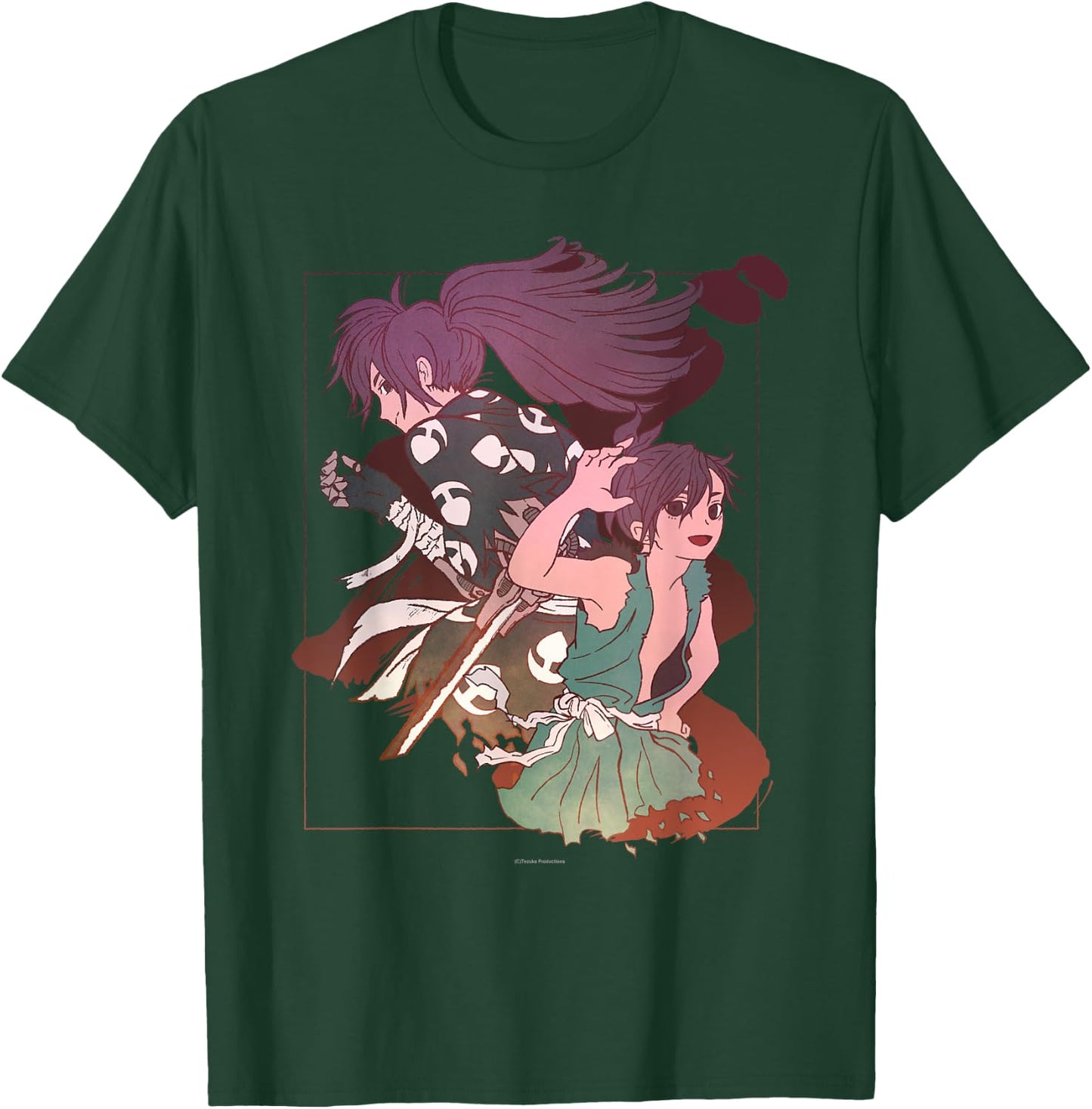 Tezuka Osamu World Dororo Anime , Women's, Black, Small, Short Sleeve, Classic Fit, Pull On, Round Collar, Modern Cartoon, Art, Birthday, Unique Graphic Design T-Shirt - T-Shirt | Forest