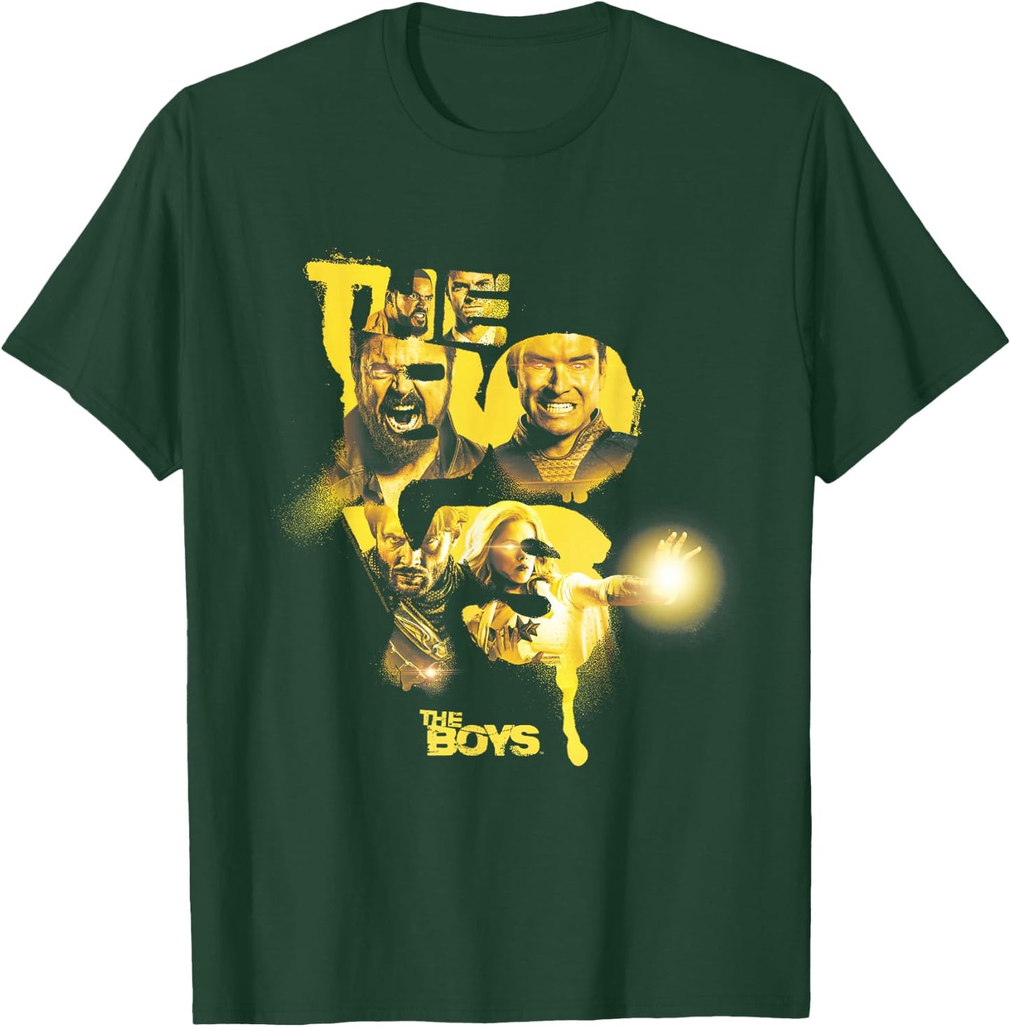 The Boys Yellow Character Collage Poster T-Shirt - T-Shirt | Forest