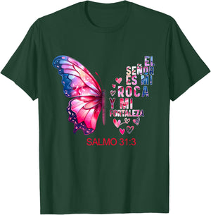 Camiseta Cristiana Para Mujer En Espanol Spanish Salmo 31 T-Shirt - T-Shirt | Forest
