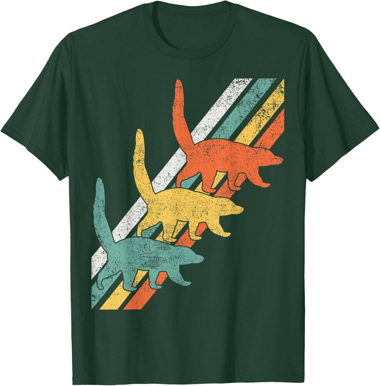 Coati Coatimundi Coatis Retro T-Shirt - T-Shirt | Forest