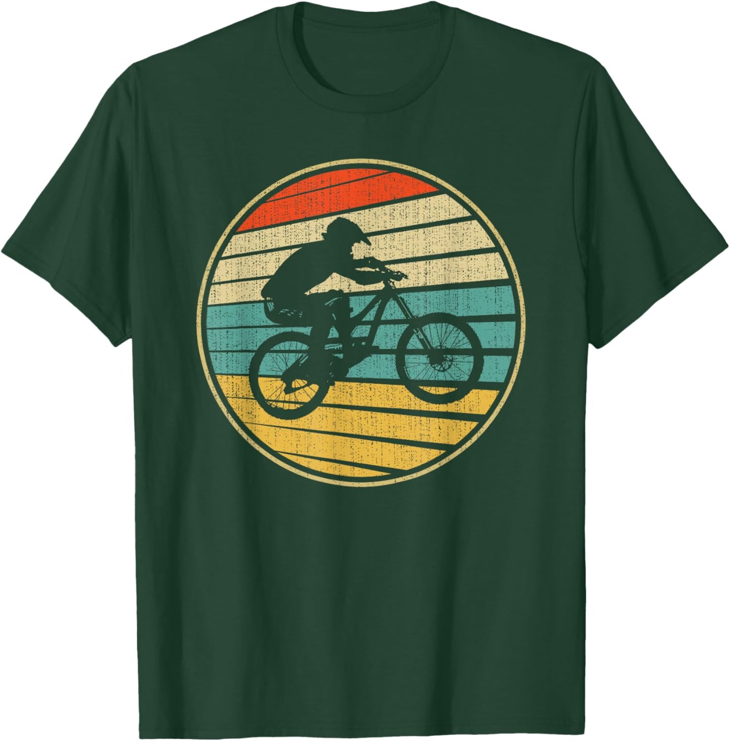 Vintage BMX Rider Retro Bike Bicycle Stunt Racing 70s 80s T-Shirt - T-Shirt | Forest