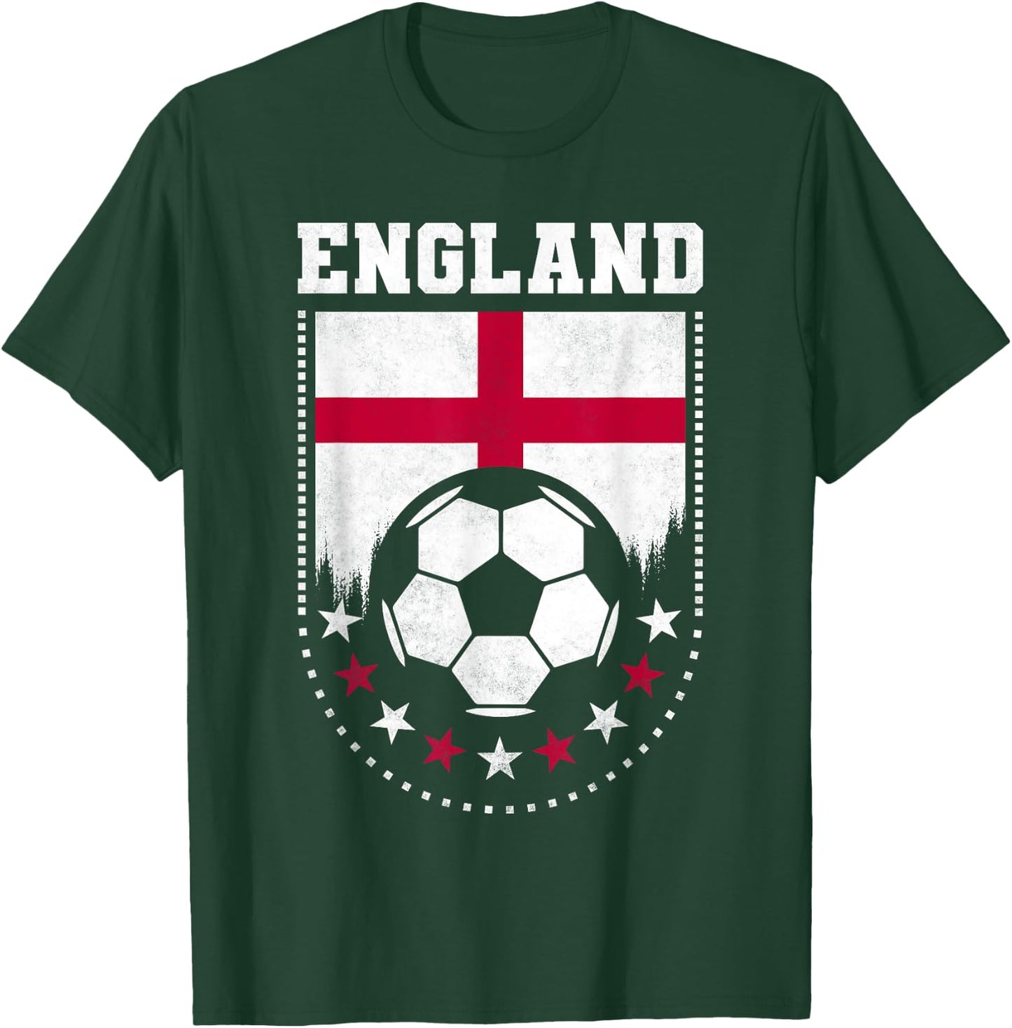 England Flag Soccer Fan T-Shirt - T-Shirt | Forest