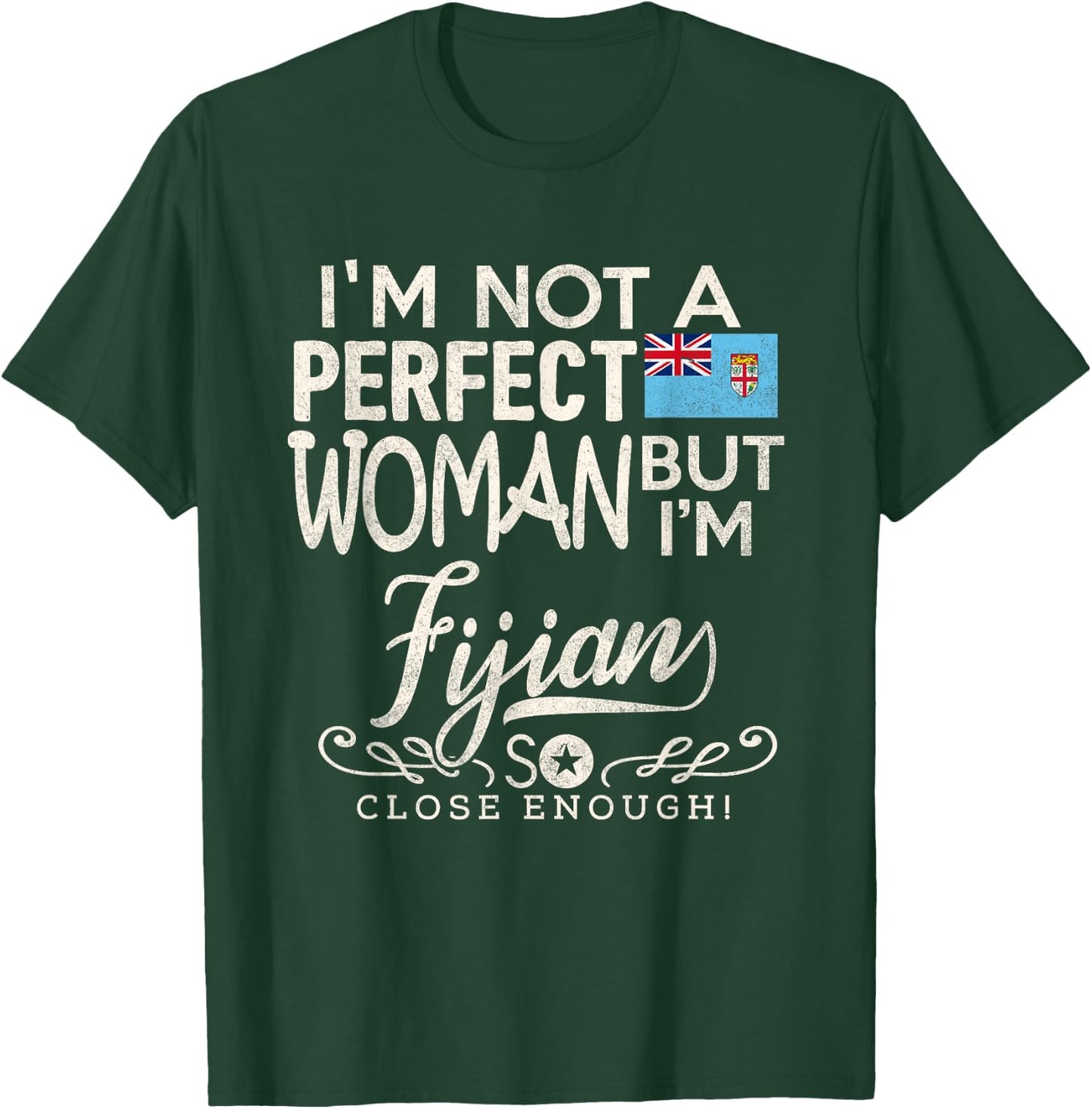 Fiji Flag Woman Shirt Fijian Pride Souvenir Funny T-Shirt - T-Shirt | Forest