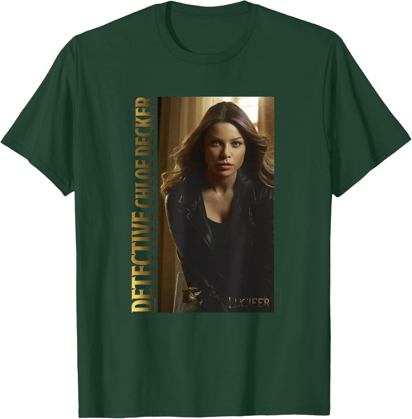 Lucifer Detective Chloe Decker Gold Series Poster T-Shirt - T-Shirt | Forest