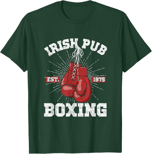 Vintage Irish Pub Est 1975 Boxing Day T-Shirt - T-Shirt | Forest