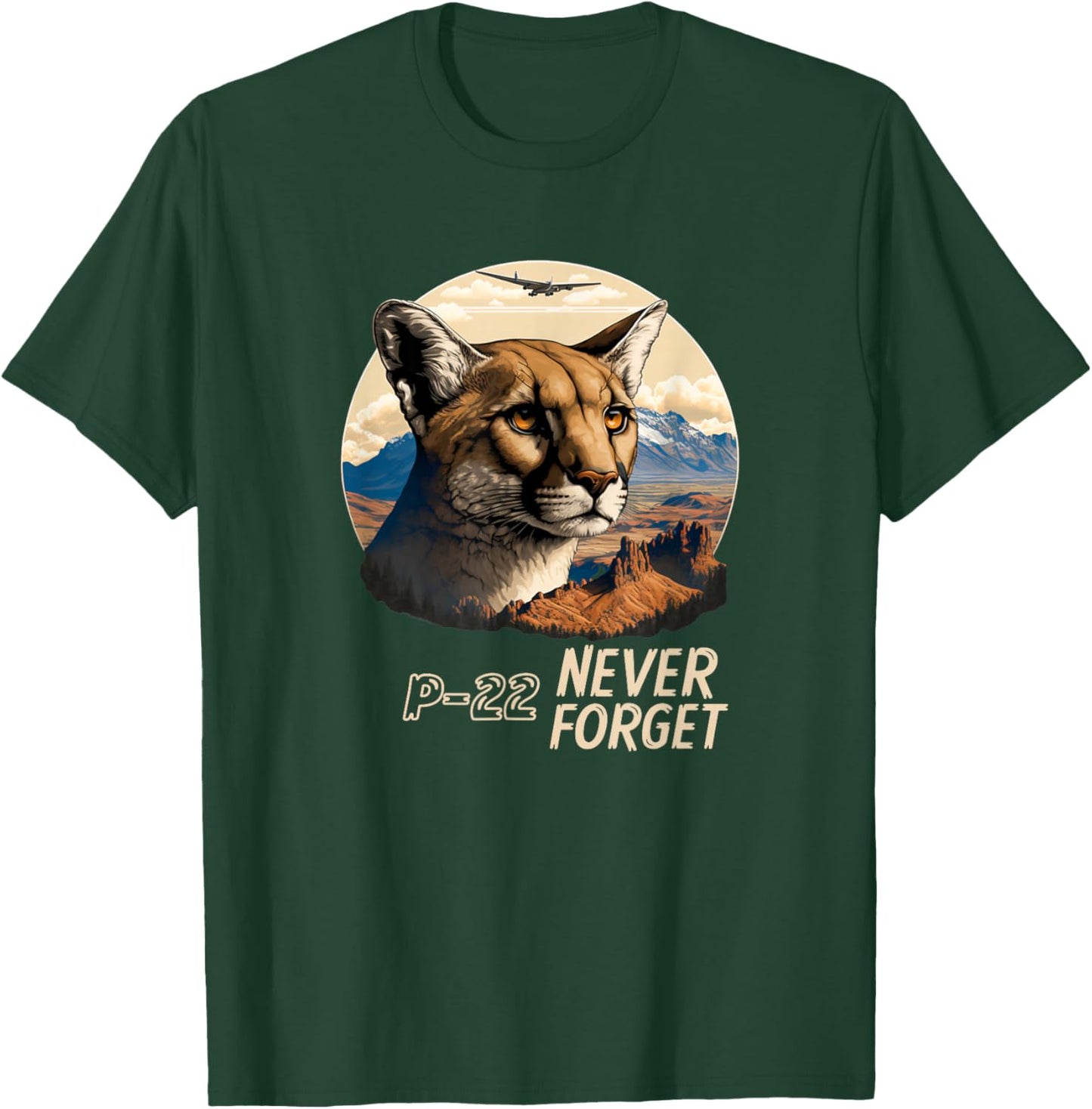 P-22 Mountain Lion Never Forget P-22 Griffith Mountain T-Shirt - T-Shirt | Forest