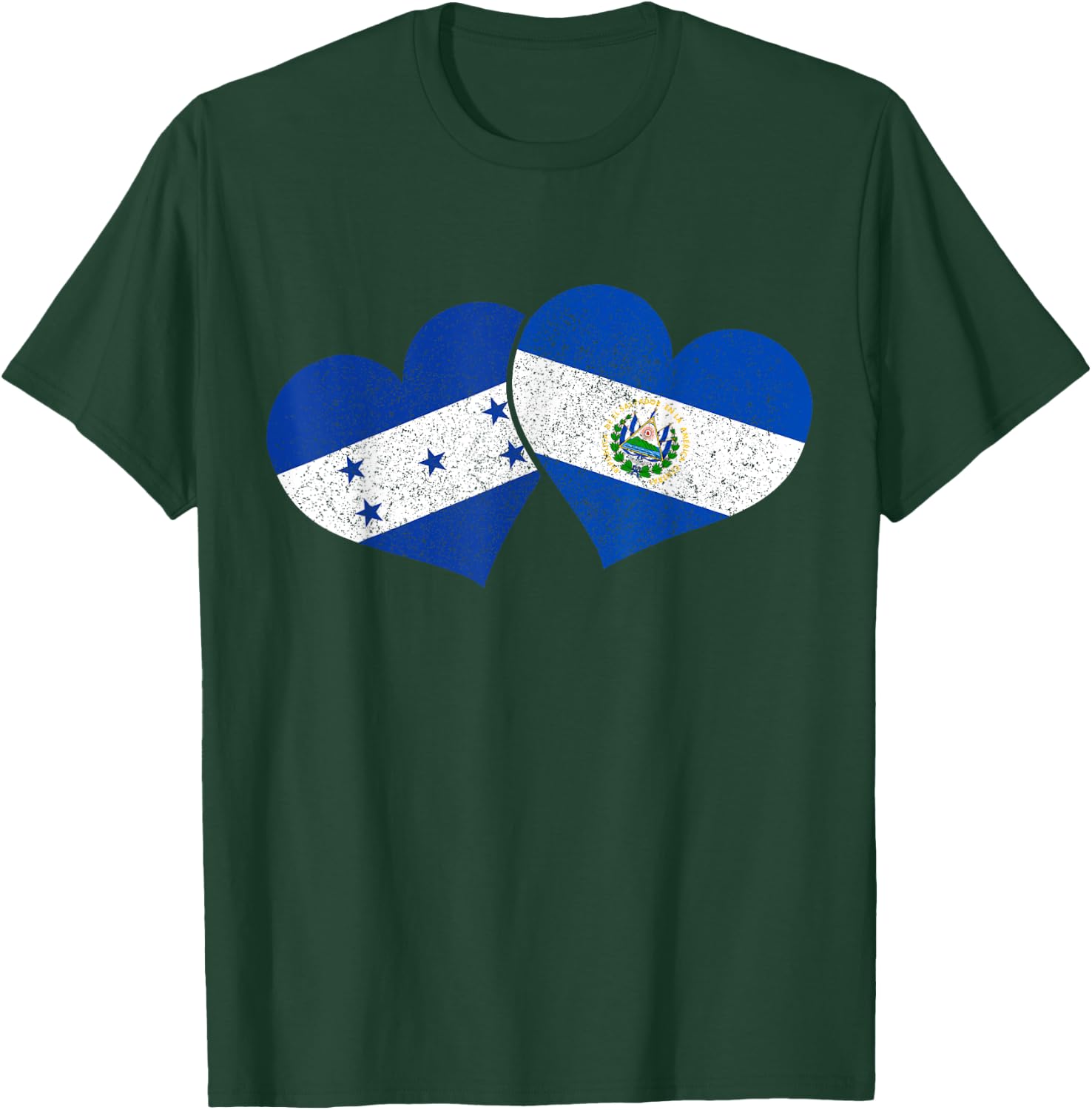 Honduras El Salvador Salvadorian Honduran Flag Pride T-Shirt - T-Shirt | Forest