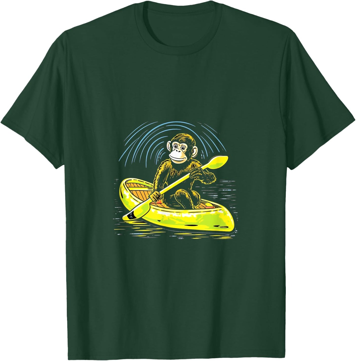 Kayak, Monkey, Kayak, Canoe, Kayak, Canoeing T-Shirt - T-Shirt | Forest