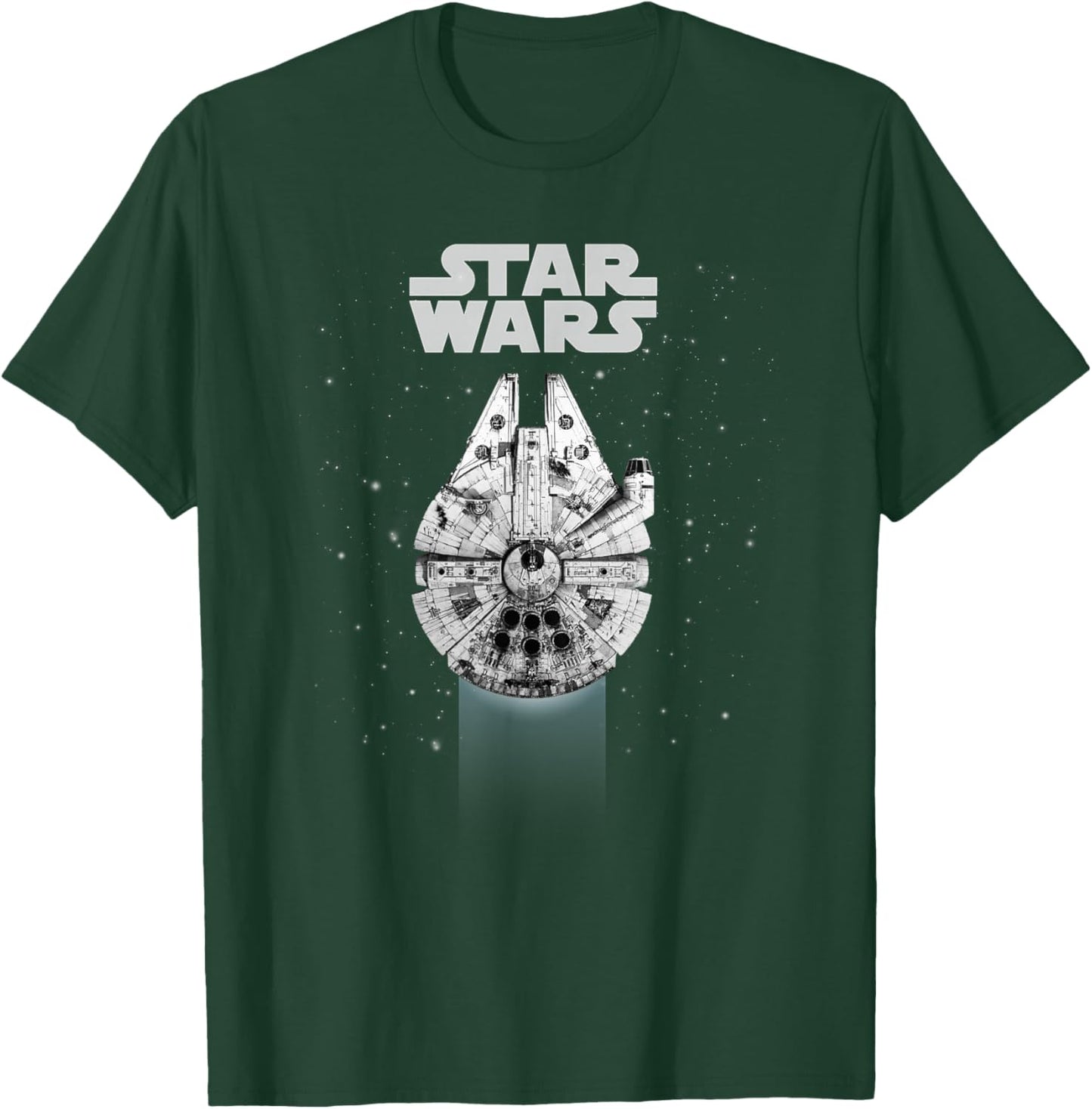 Star Wars Millennium Falcon Galactic Top Down Poster T-Shirt - T-Shirt | Forest