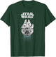 Star Wars Millennium Falcon Galactic Top Down Poster T-Shirt - T-Shirt | Forest