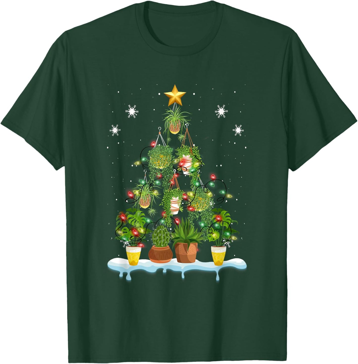 Xmas Tree Gardening Potted Plant Christmas Tree Gardener T-Shirt - T-Shirt | Forest