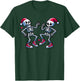 Xmas Holiday Funny Merry Christmas Skeletons Dancing Santa T-Shirt - T-Shirt | Forest