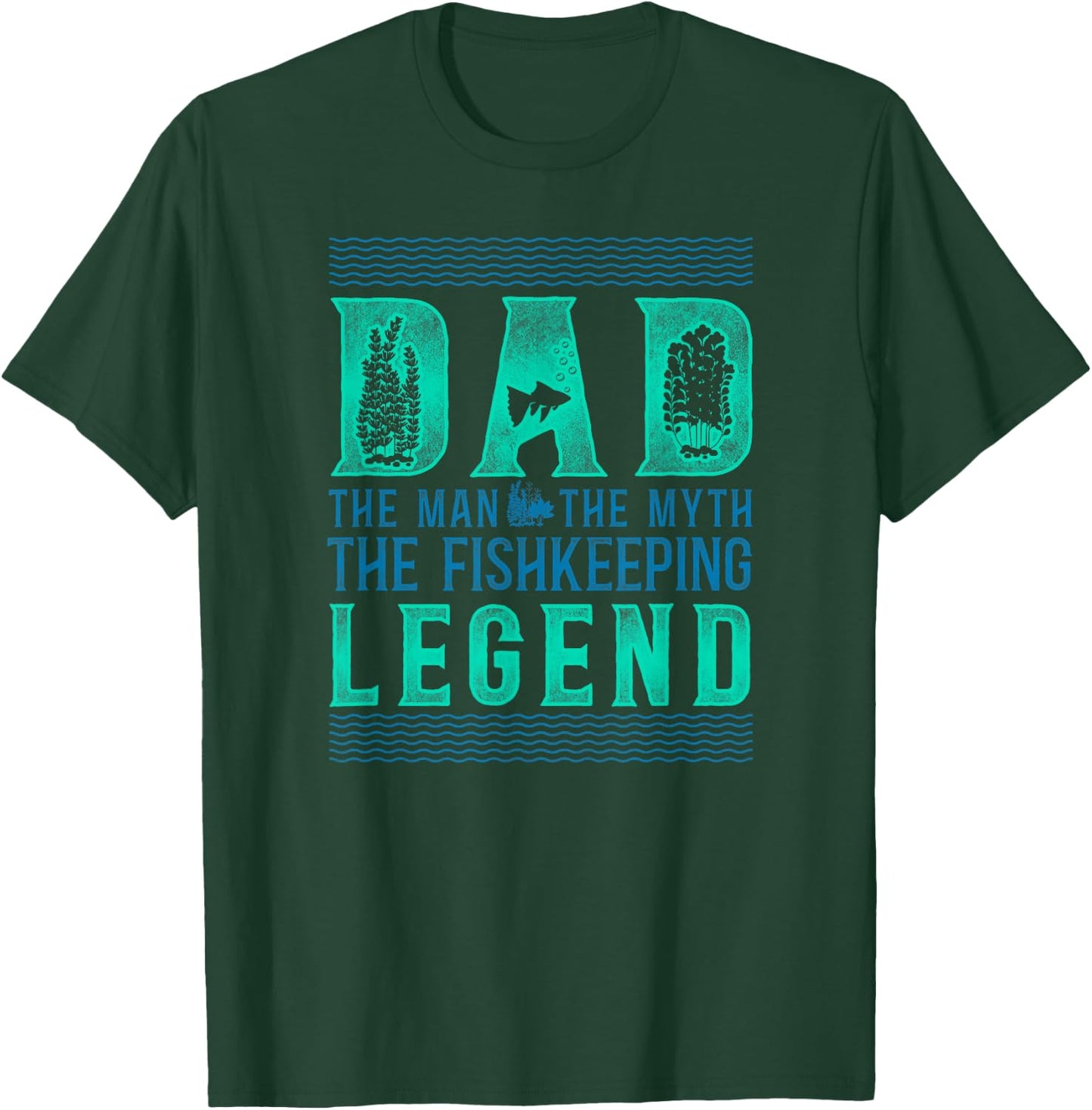 Saltwater Aquarium Dad Father Dad The Man The Myth The T-Shirt - T-Shirt | Forest
