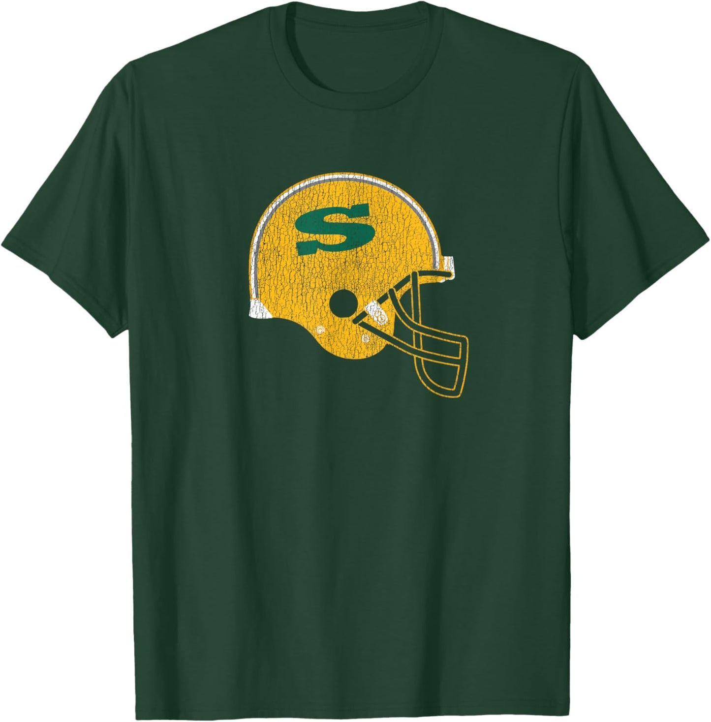 Siena College Throwback Football Helmet Vintage 80s T-Shirt - T-Shirt | Forest