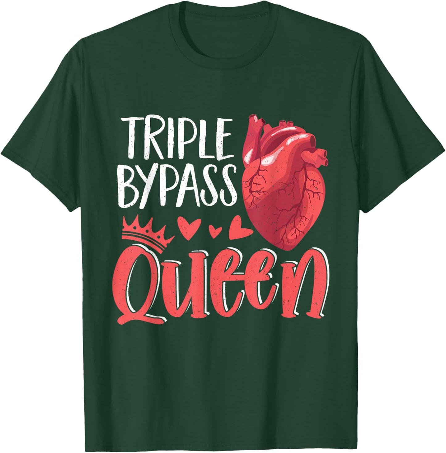 Open Heart Surgery Bypass Awareness Heart Triple Bypass T-Shirt - T-Shirt | Forest