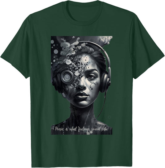 Music Is What Feelings Sound Like T-Shirt - T-Shirt | Forest