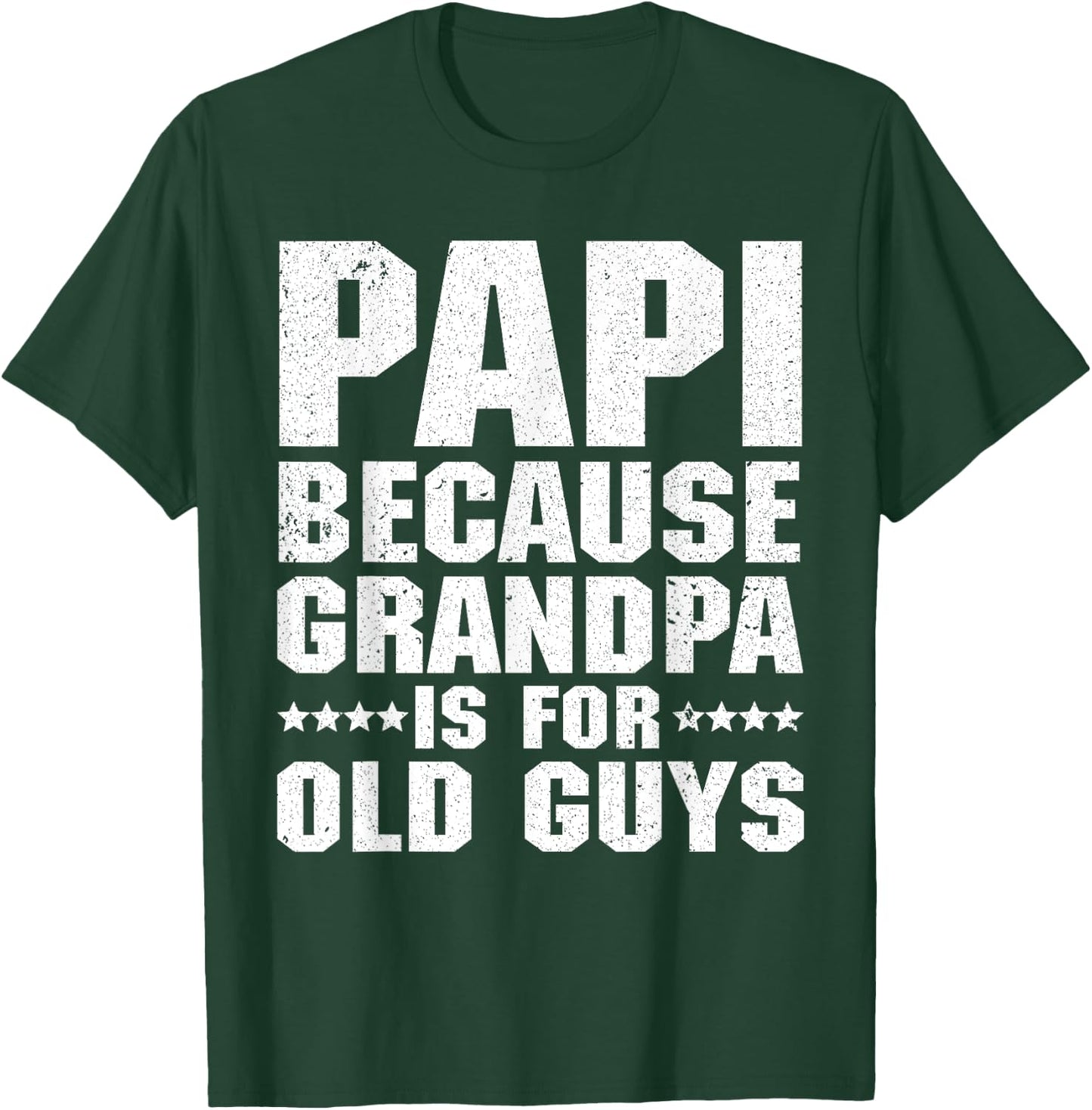 Cool Papi Design For Papi Men Grandpa Parent Father's Day T-Shirt - T-Shirt | Forest