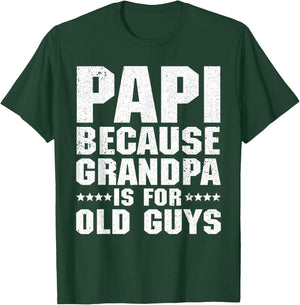 Cool Papi Design For Papi Men Grandpa Parent Father's Day T-Shirt - T-Shirt | Forest