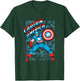 Marvel Comics Retro Classic Captain America Comic Book Cover T-Shirt - T-Shirt | Forest