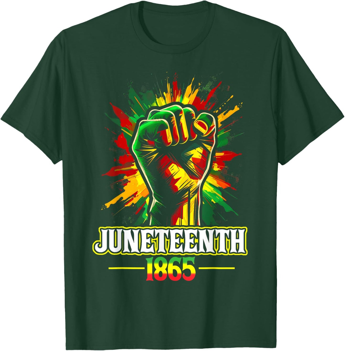 Juneteenth 1865 Black History African American Freedom T-Shirt - T-Shirt | Forest