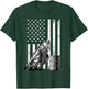 Cool Barrel Racing Women Barrel Racer Rodeo US Flag T-Shirt - T-Shirt | Forest