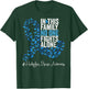 Huntington's disease Awareness Month Blue Ribbon Butterflies T-Shirt - T-Shirt | Forest