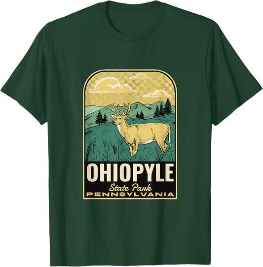 Ohiopyle State Park PA Vintage Travel T-Shirt - T-Shirt | Forest