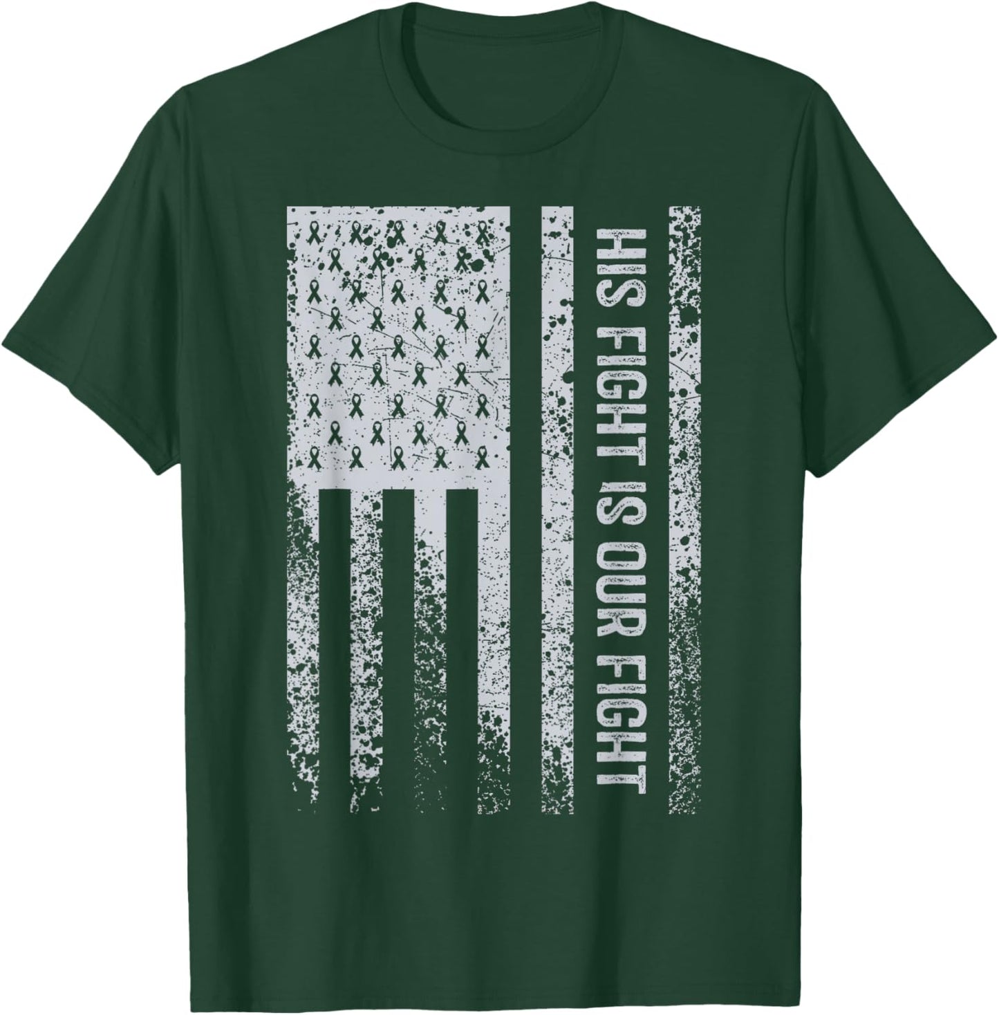 His Fight Is Our Fight Parkinsons Disease Awareness T-Shirt - T-Shirt | Forest