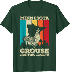 Minnesota Ruffed Grouse Quote for a Ruffed Grouse hunter T-Shirt - T-Shirt | Forest