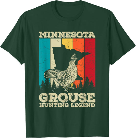 Minnesota Ruffed Grouse Quote for a Ruffed Grouse hunter T-Shirt - T-Shirt | Forest