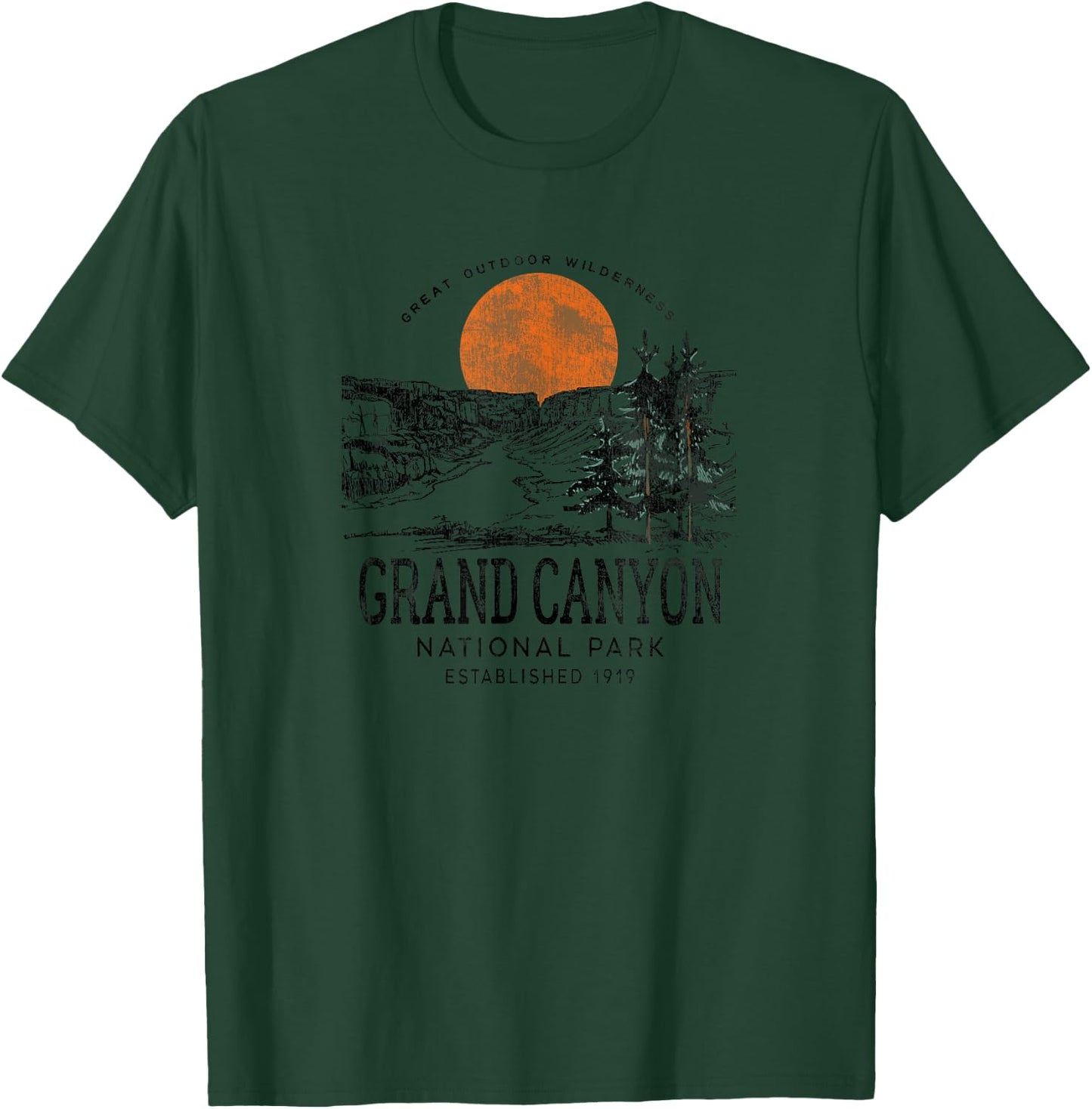 Grand Canyon National Park Great Outdoor Graphic T-Shirt - T-Shirt | Forest