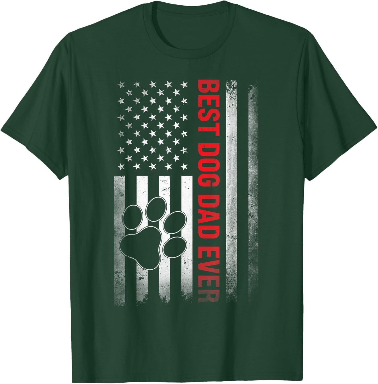 Funny Dad Fathers Day Dog Dad T-Shirt - T-Shirt | Forest