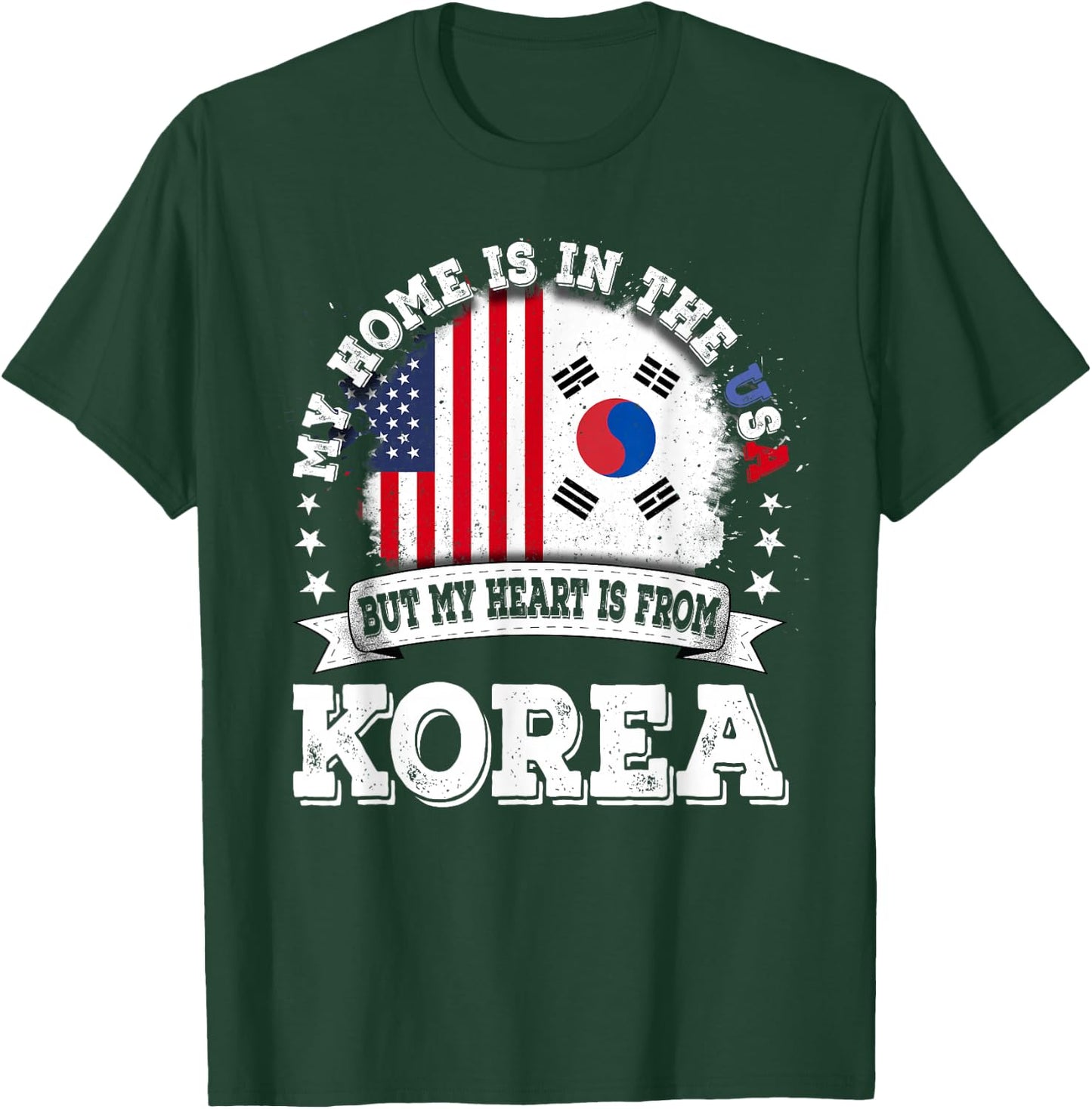 American Korea Flag T-Shirt - T-Shirt | Forest