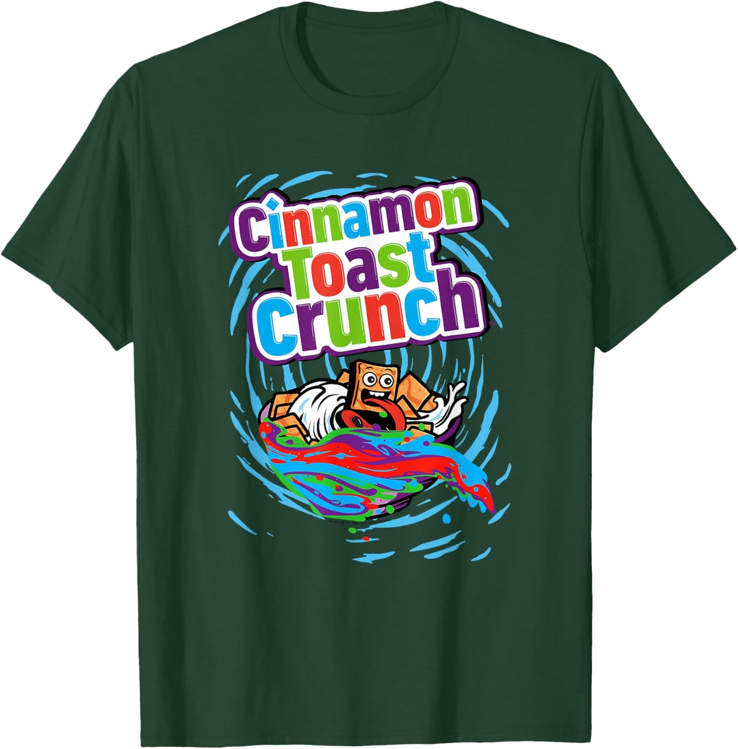 Cinnamon Toast Crunch Surfing Breakfast Cereal Color Logo T-Shirt - T-Shirt | Forest