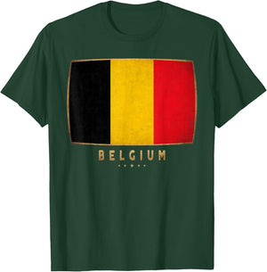 Belgium Flag - Funny Belgium Jersey Women Kids T-Shirt - T-Shirt | Forest